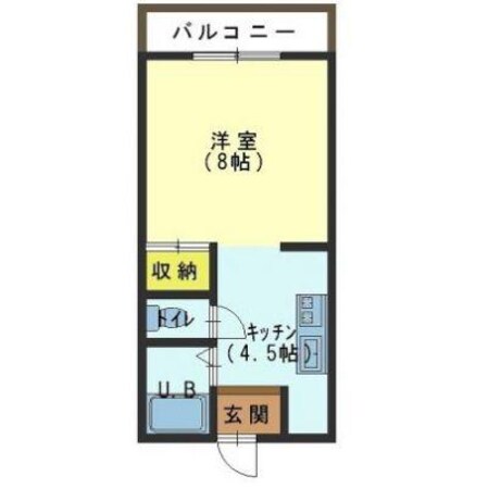 榎本ハイツＤの物件間取画像